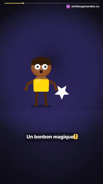 Kiki le Singe Magique partage un bonbon