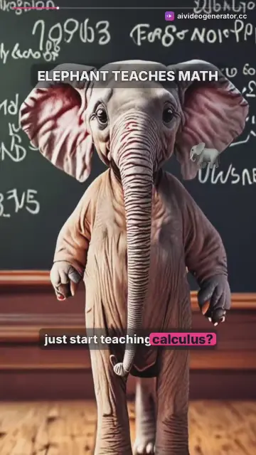 Baby Elephant Counts Numbers