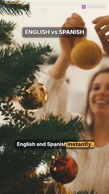 Christmas Vocabulary English Spanish Tree Star Gift