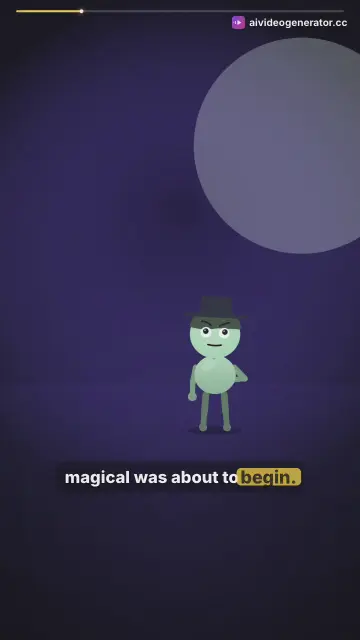 Mimo the Toy Builds a Tower in Moonlight