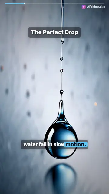Water Drop ASMR Visual Relaxation