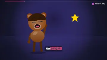 Monkey Finds Mangoes in Jungle