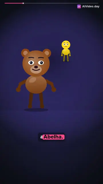 A Amizade Mágica: Urso e Abelha