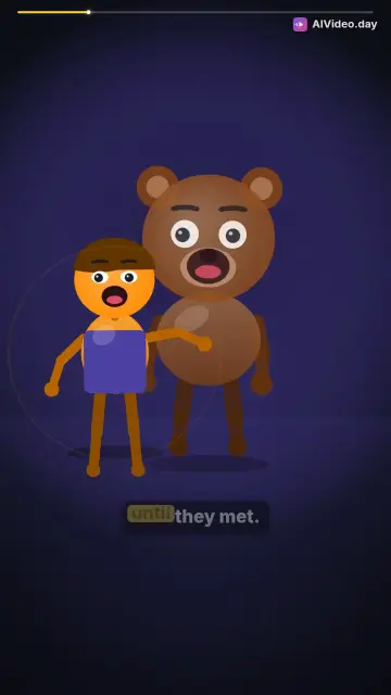Lion and Rabbit Friends Story