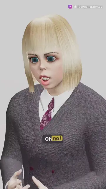Mona attempts a perfect flip but fails in this funny 3D animation