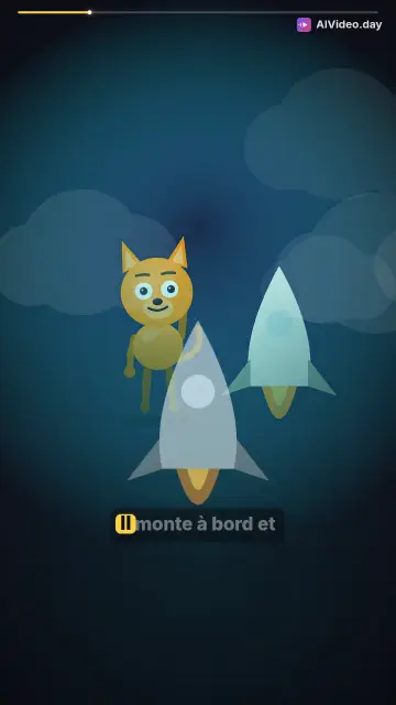 Le Chaton Magique et la Fusée en Bonbons