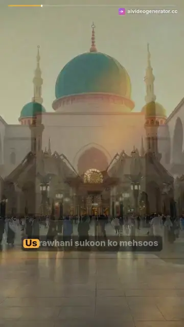 Dua en la Mezquita de Medina al Atardecer