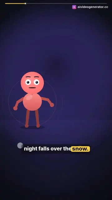 Snowy Train Journey Animation