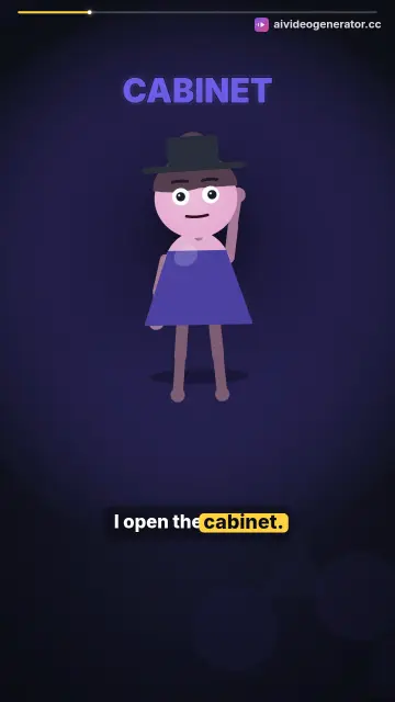 Kitchen Vocabulary for Kids: Cabinet Plate Sink