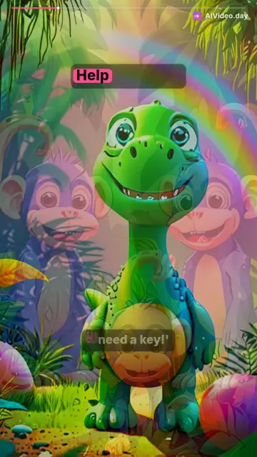 Dino Finds Magic Egg