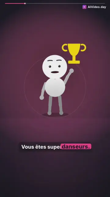 Animaux qui dansent animation 2D