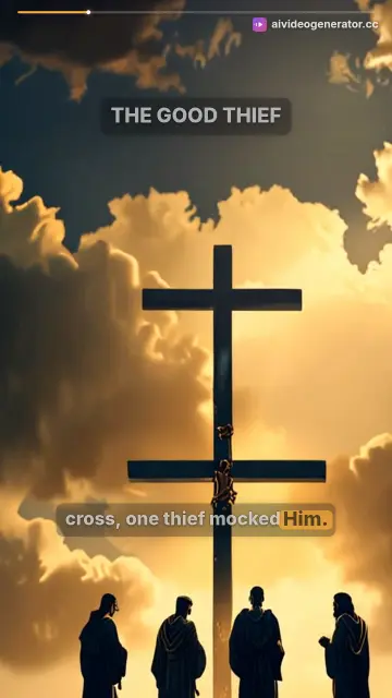 The Good Thief Repents on the Cross