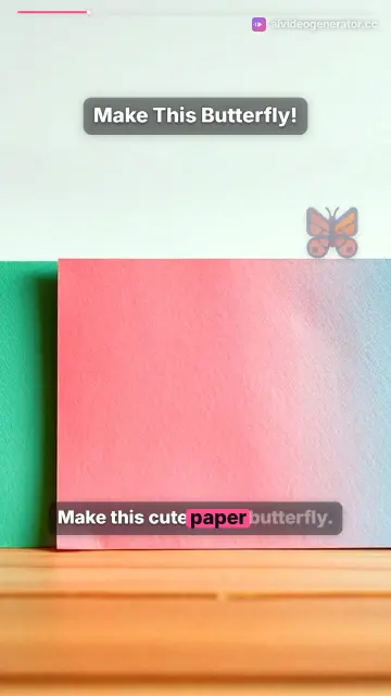 How to Make a Paper Butterfly DIY Craft