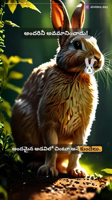 చింటూ ధైర్యం - కుందేలు కథ