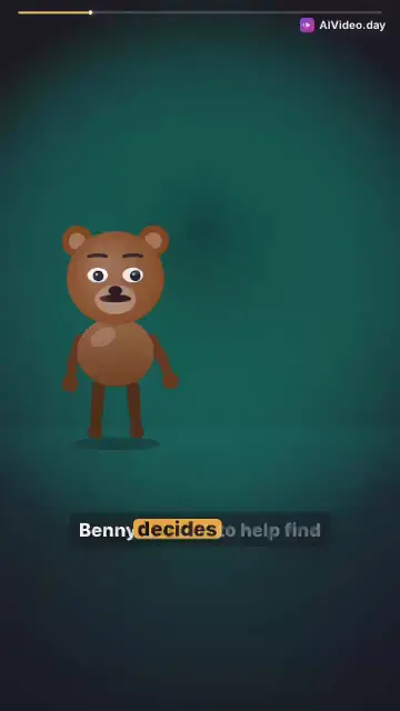 Benny the Bear Helps a Lost Bird Find Its Nest