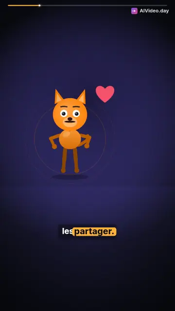 Roxie la renarde apprend à partager une pomme