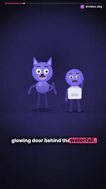Finn and Pip Find a Glowing Upside Down Door